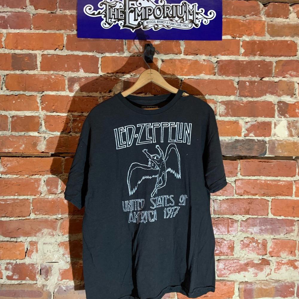 LEd zeppelin Xlarge black graphic vintage T-shirt
