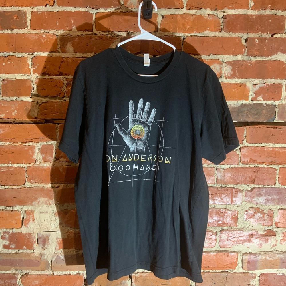Jon Anderson 1000 hands Xlarge black graphic vintage T-shirt