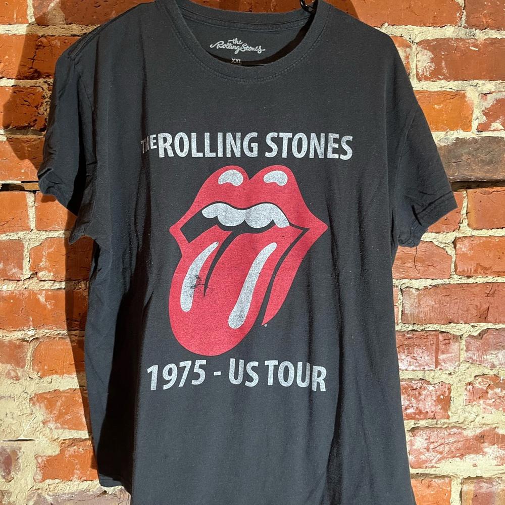 Rolling Stones 2xlarge black graphic vintage preowned tshirt