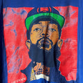 Nipsey hustle 2xlarge blue graphic vintage preowned tshirt