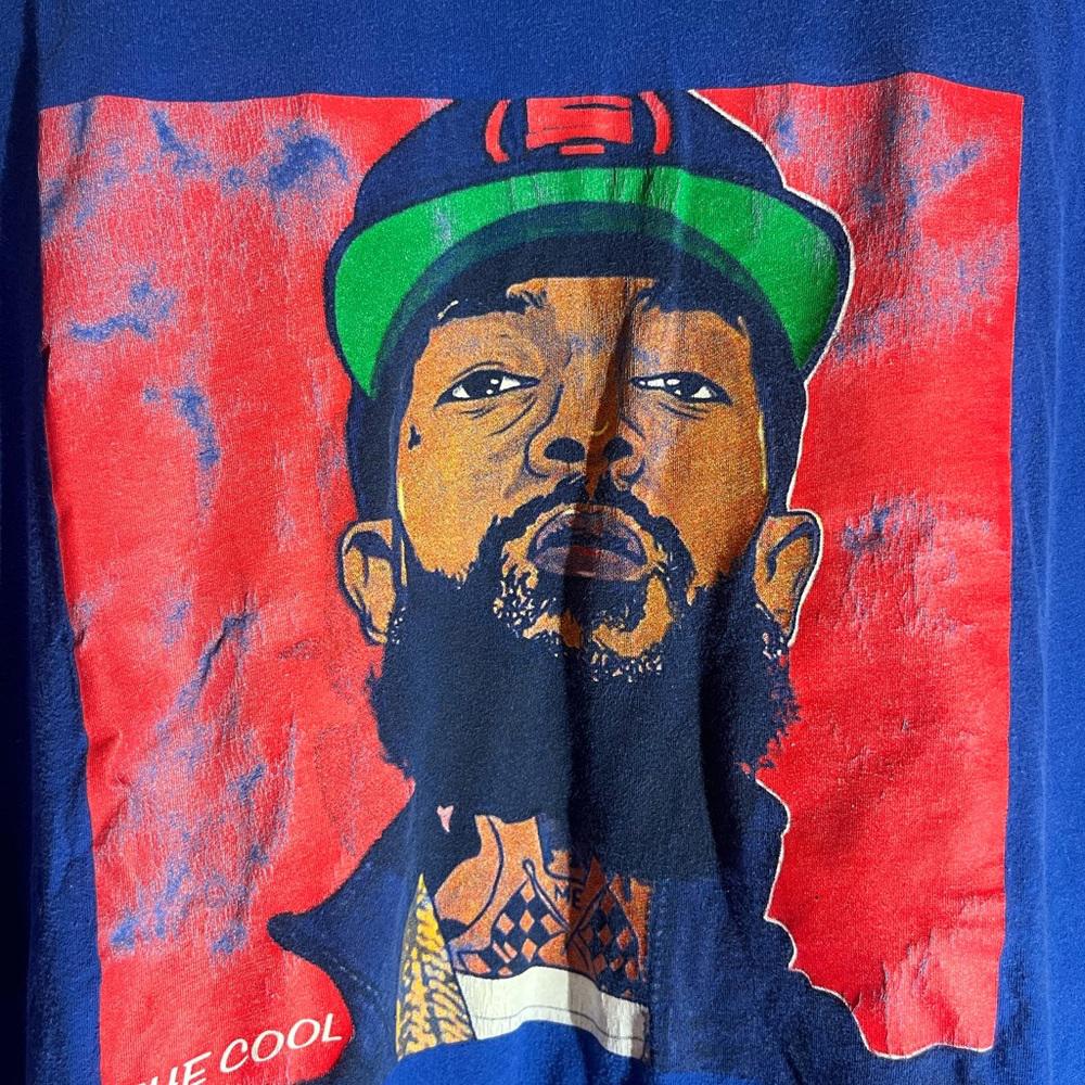 Nipsey hustle 2xlarge blue graphic vintage preowned tshirt
