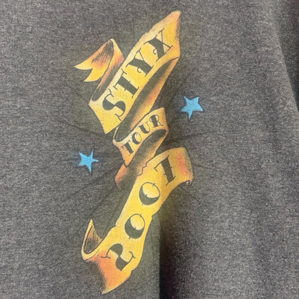 Styx Xlarge grey graphic vintage T-shirt