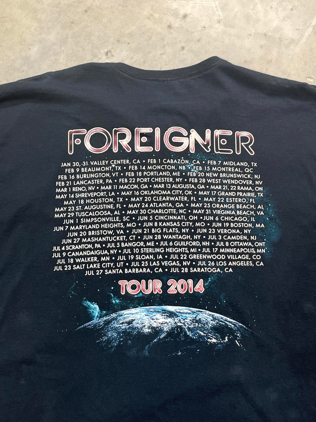 Foreigner Preowned 3XL Band T-shirt