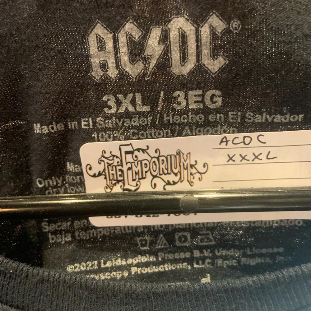 ACDC 3xlarge black graphic vintage T-shirt