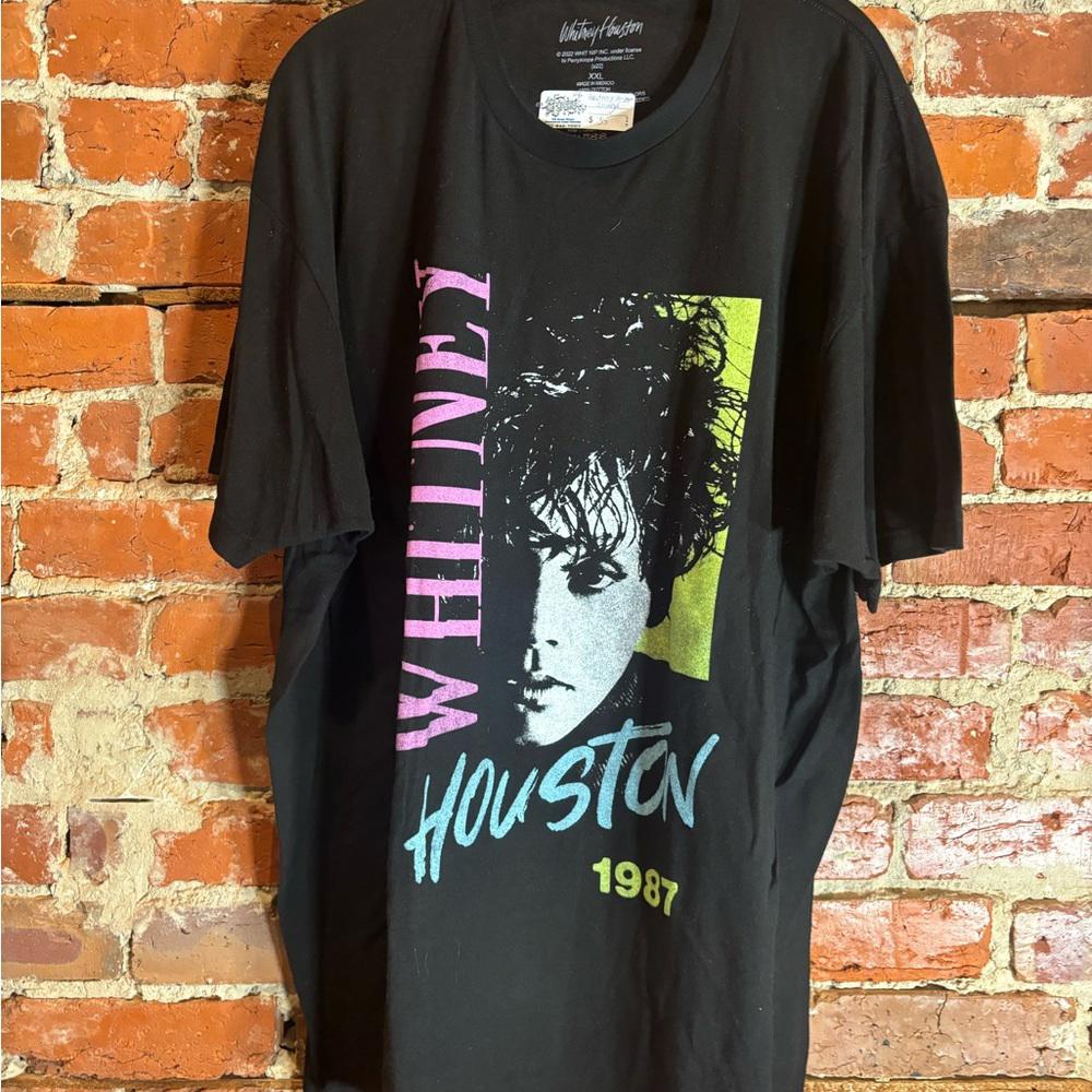Whitney Houston 2xlarge black graphic vintage preowned tshirt
