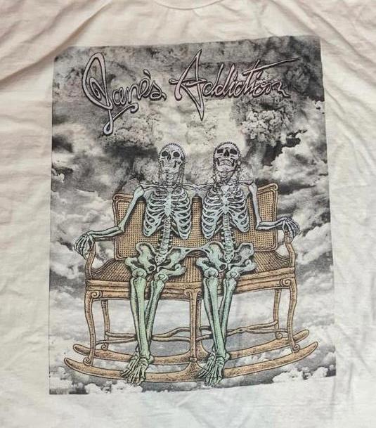 Janes Addiction PreOwned XL White Shirt