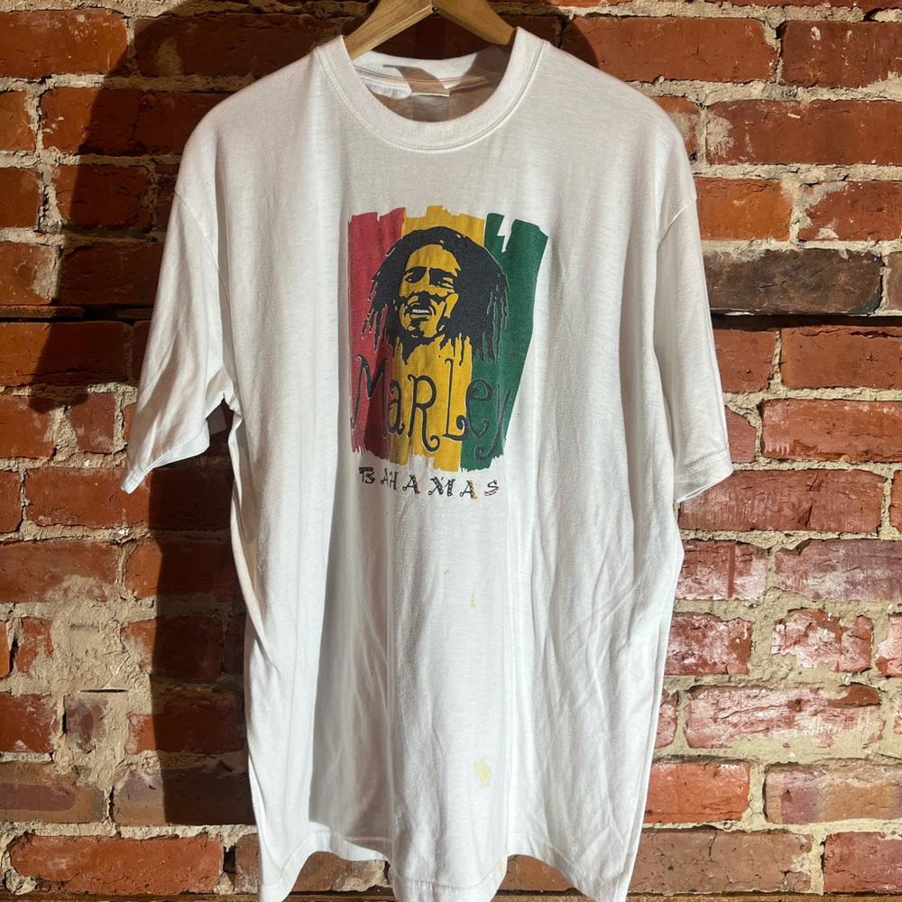 Bob Marley 2xlarge white graphic vintage preowned tshirt