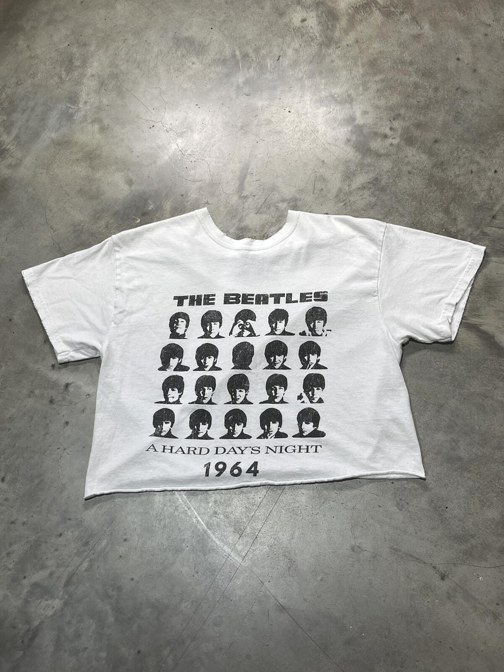 The Beatles Preowned Small Cropped T-shirt