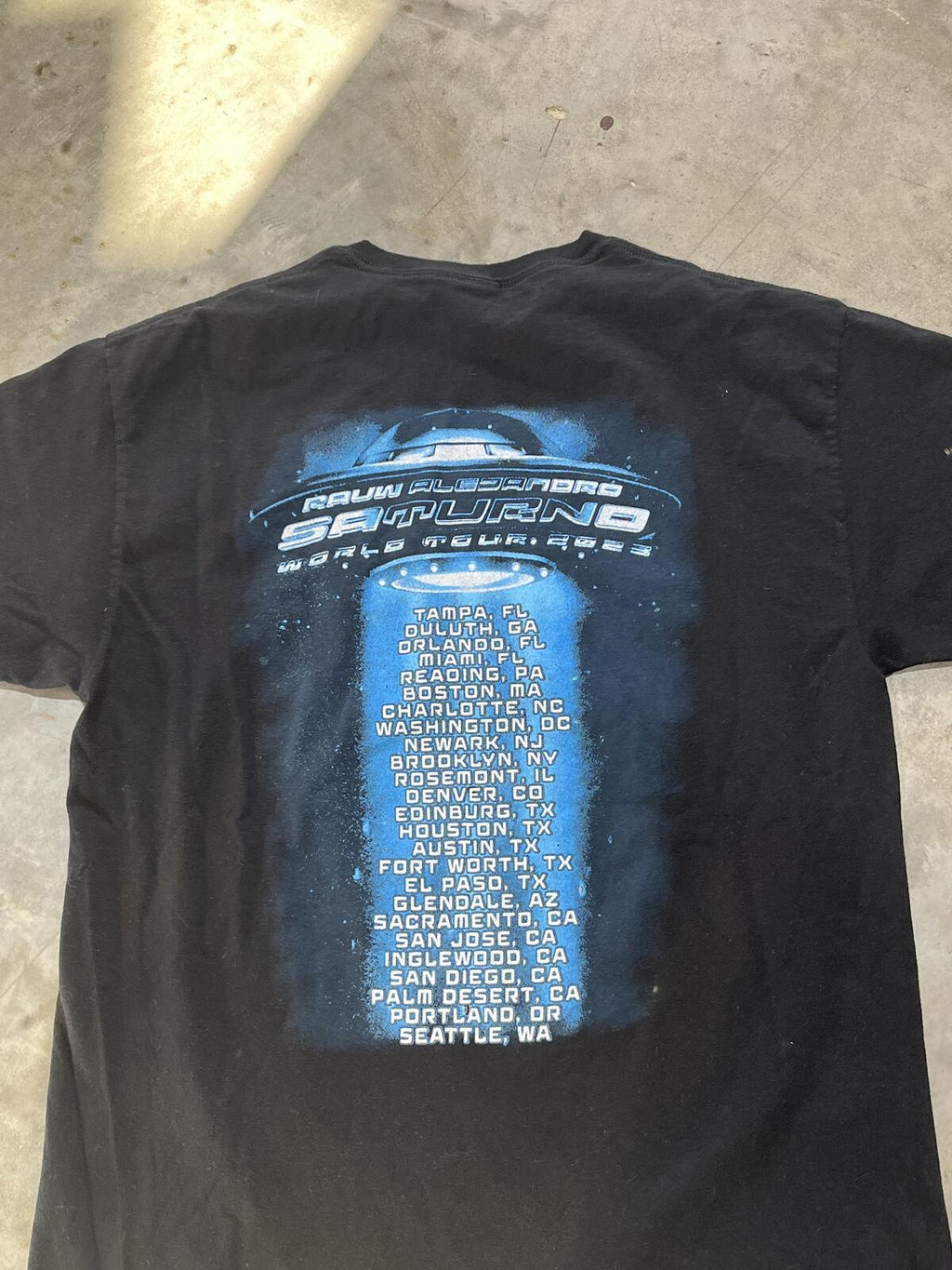Rauw Alejandro Saturno Preowned Medium T-shirt