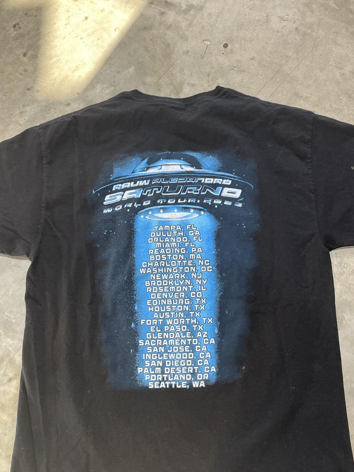 Rauw Alejandro Saturno Preowned Medium T-shirt
