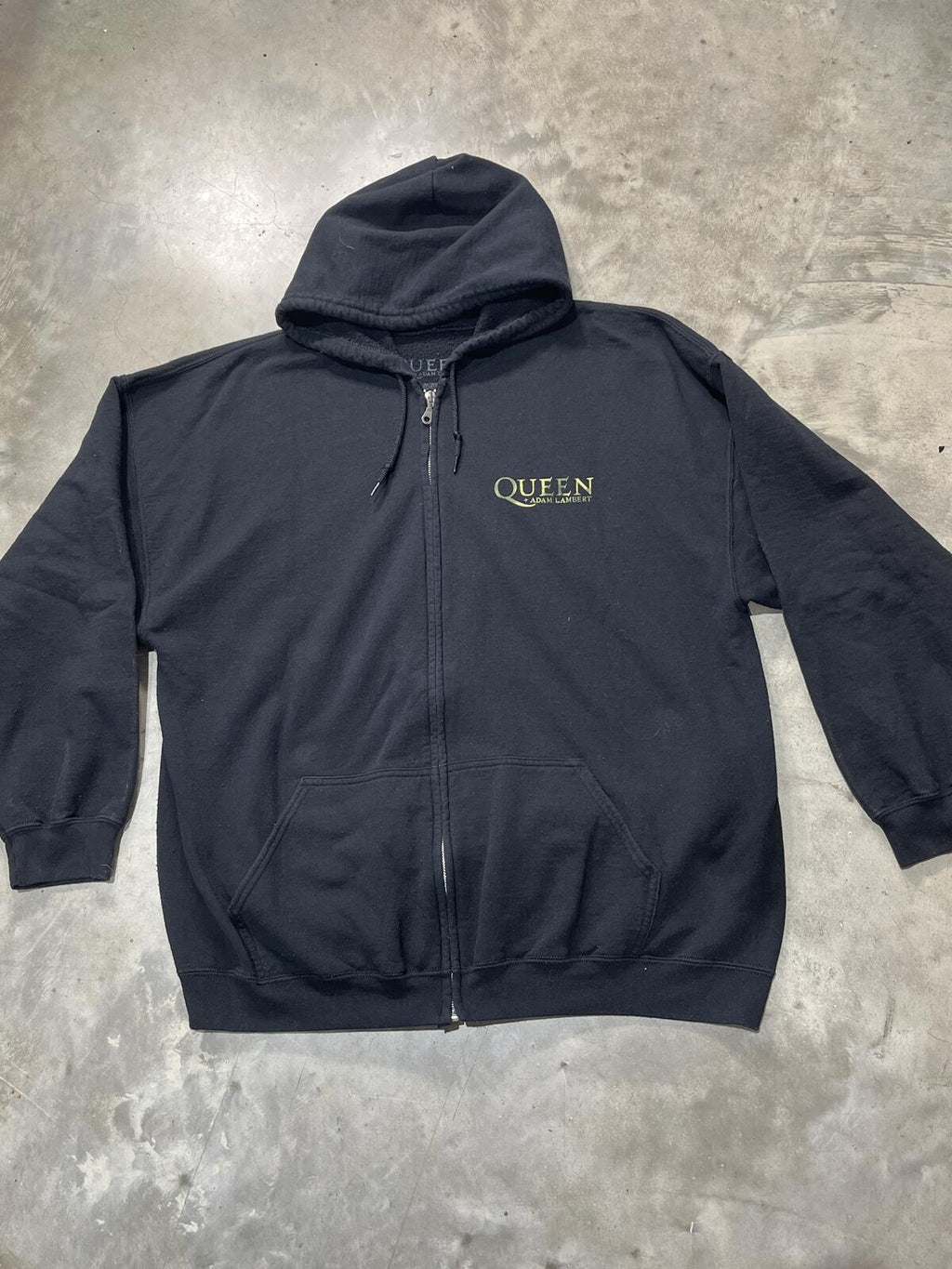 Queen And Adam Lambert Preowned 2XL Zip Up Hoodie