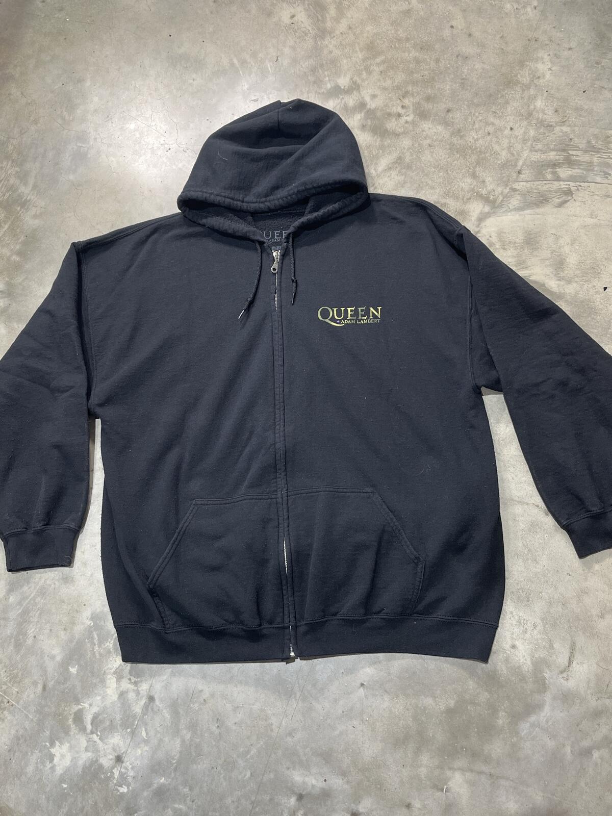 Queen And Adam Lambert Preowned 2XL Zip Up Hoodie