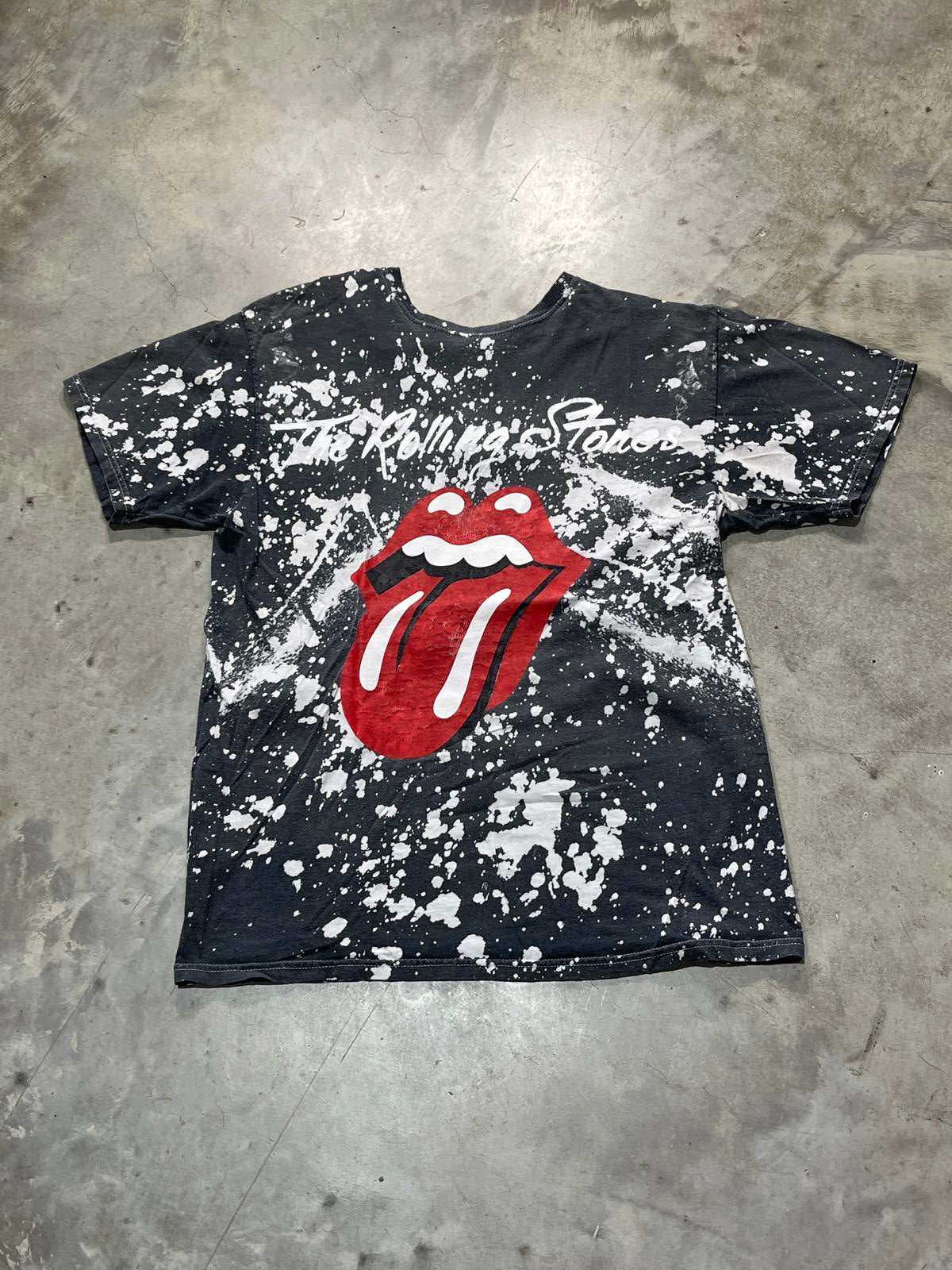 The Rolling Stones Preowned Medium Tie Dye T-shirt