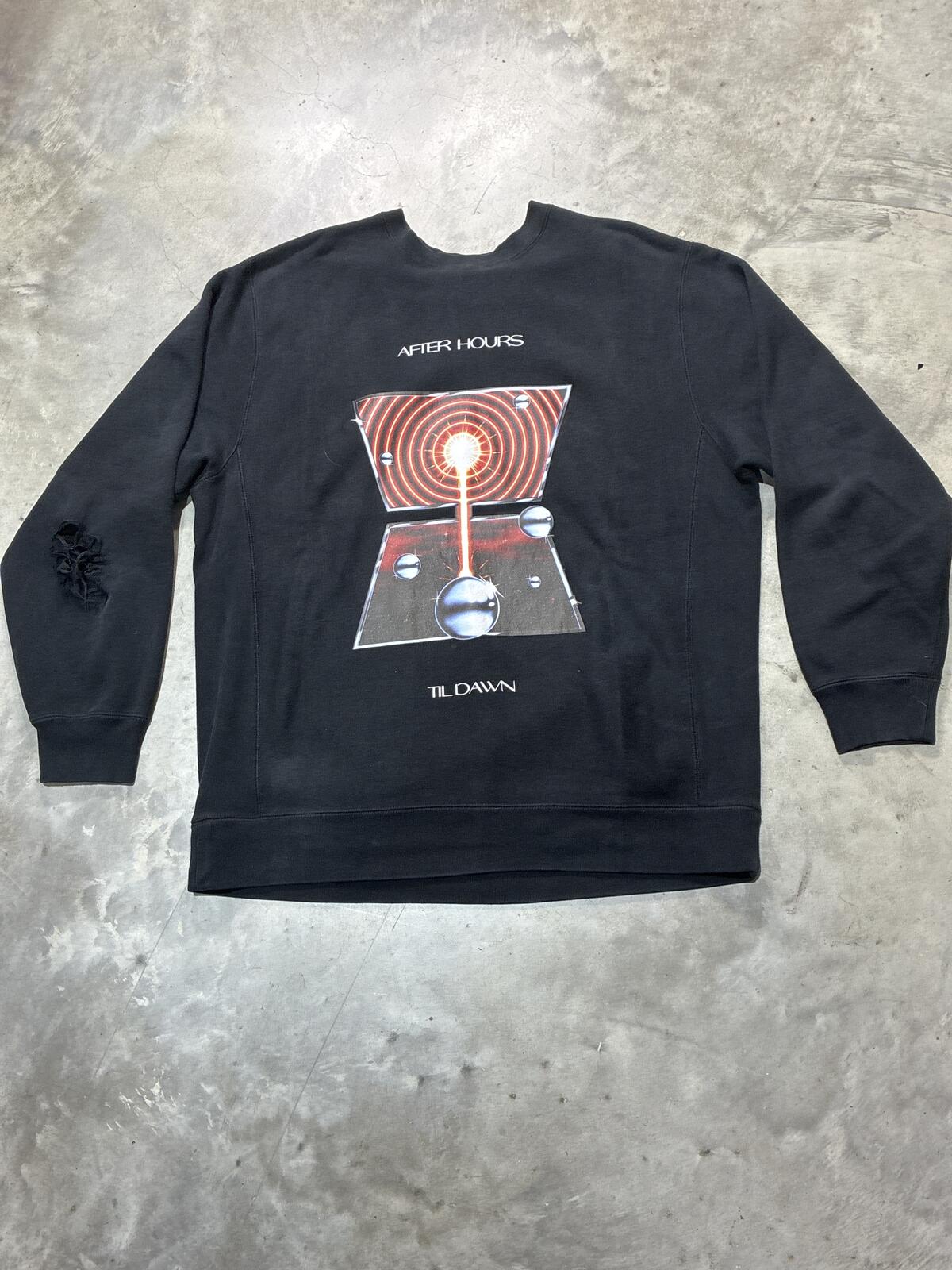 The Weeknd Preowned Distressed XL Sweatshirt