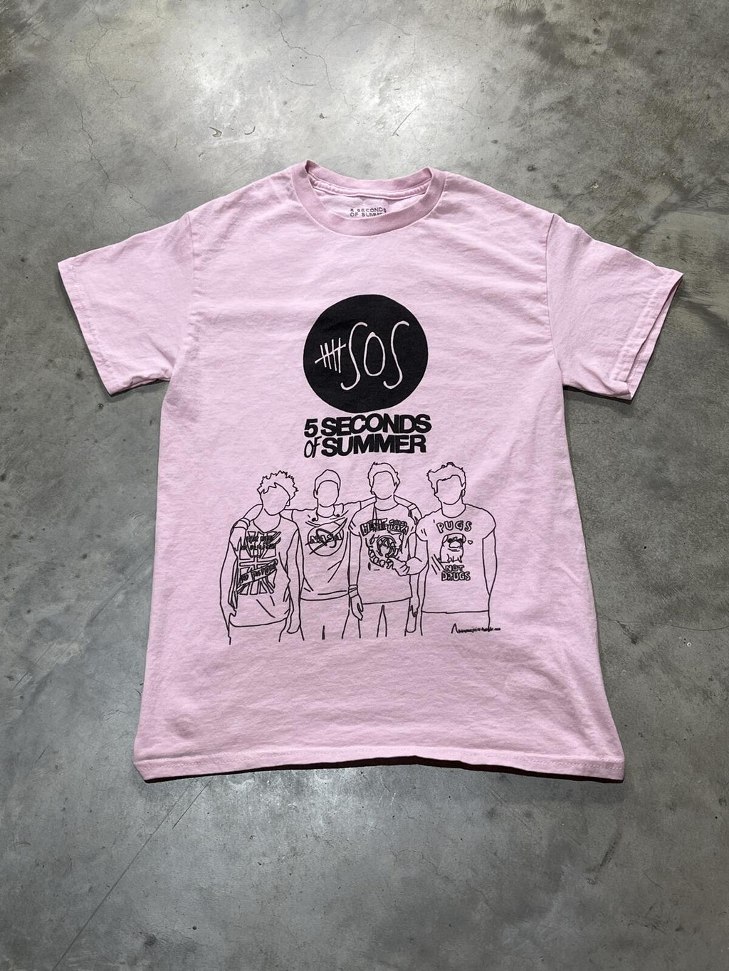 5 Seconds Of Summer Preowned Small T-shirt