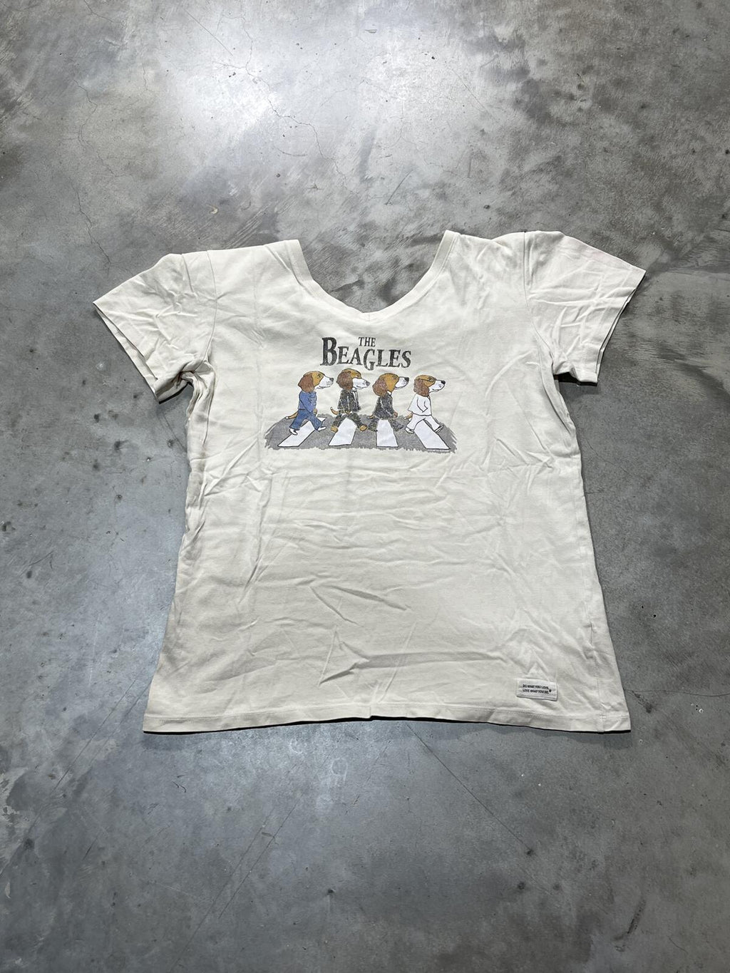 The Beagles Beatles Inspired Preowned Small V-Neck T-shirt