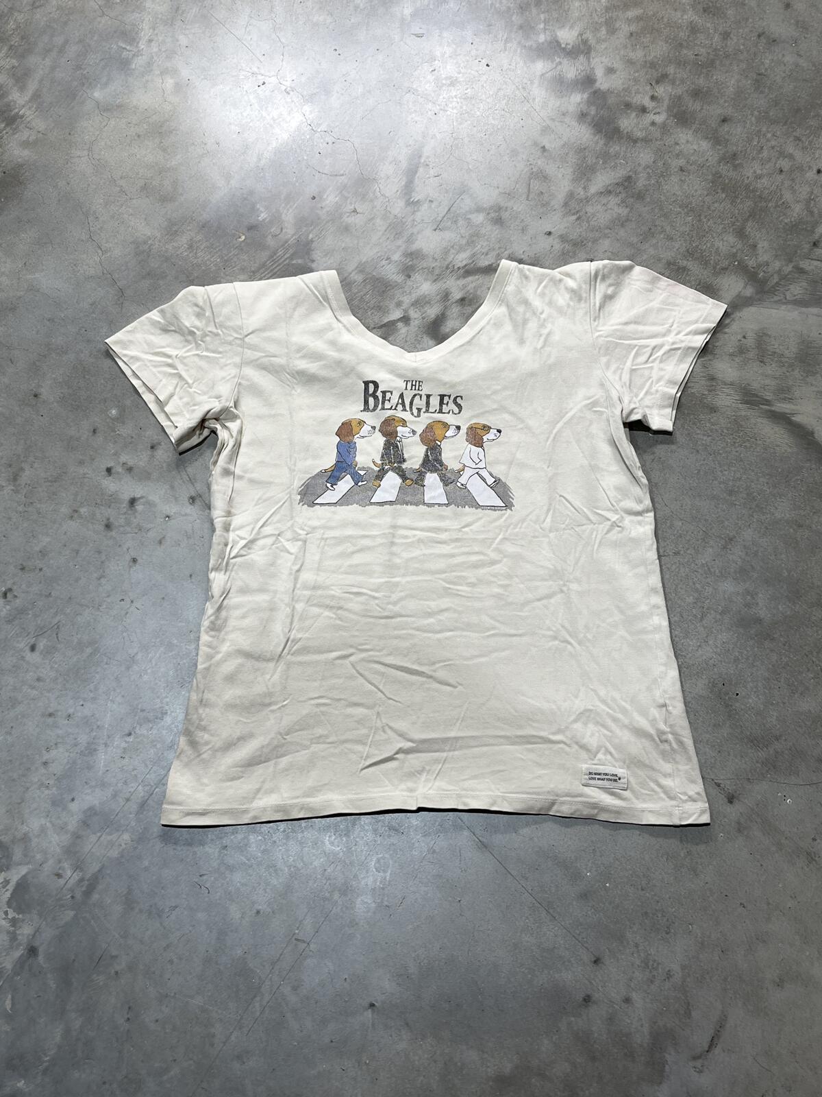 The Beagles Beatles Inspired Preowned Small V-Neck T-shirt