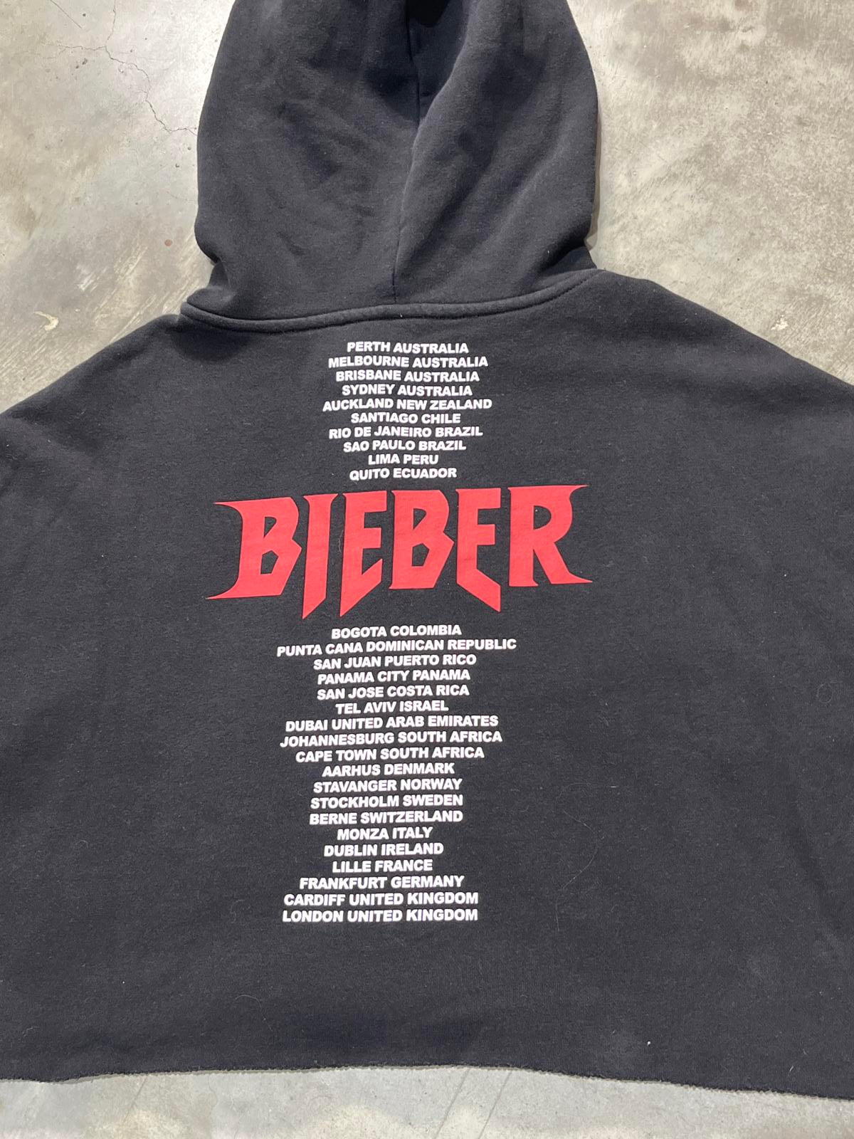 Justin Bieber Preowned Small Cropped Hoodie