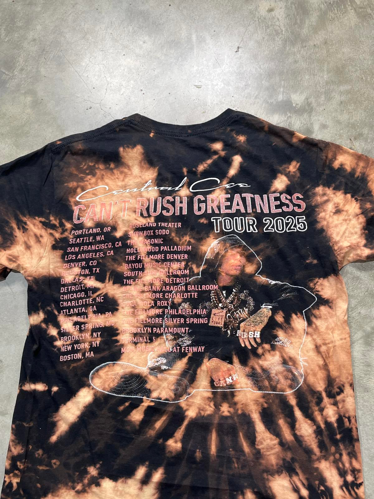 Central Cee Preowned Small Tie Dye T-shirt