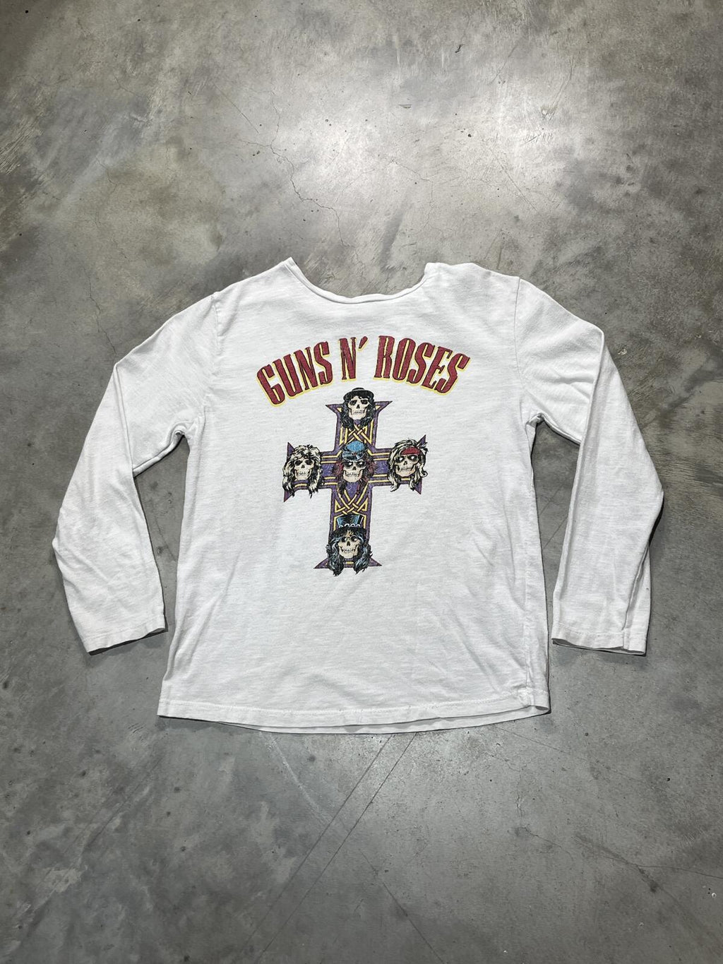 Guns N Roses Preowned Size 7/8 Small Long Sleeve T-shirt