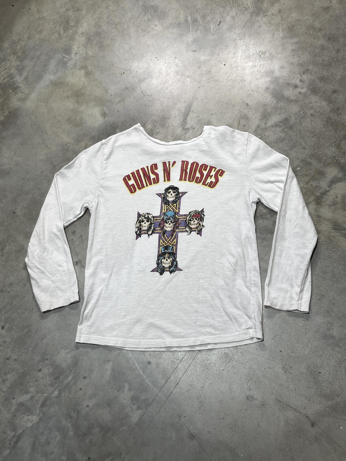 Guns N Roses Preowned Size 7/8 Small Long Sleeve T-shirt