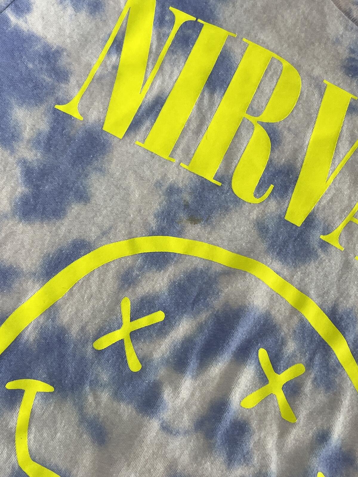 Nirvana Preowned Medium Long Sleeve Tie Dye T-shirt