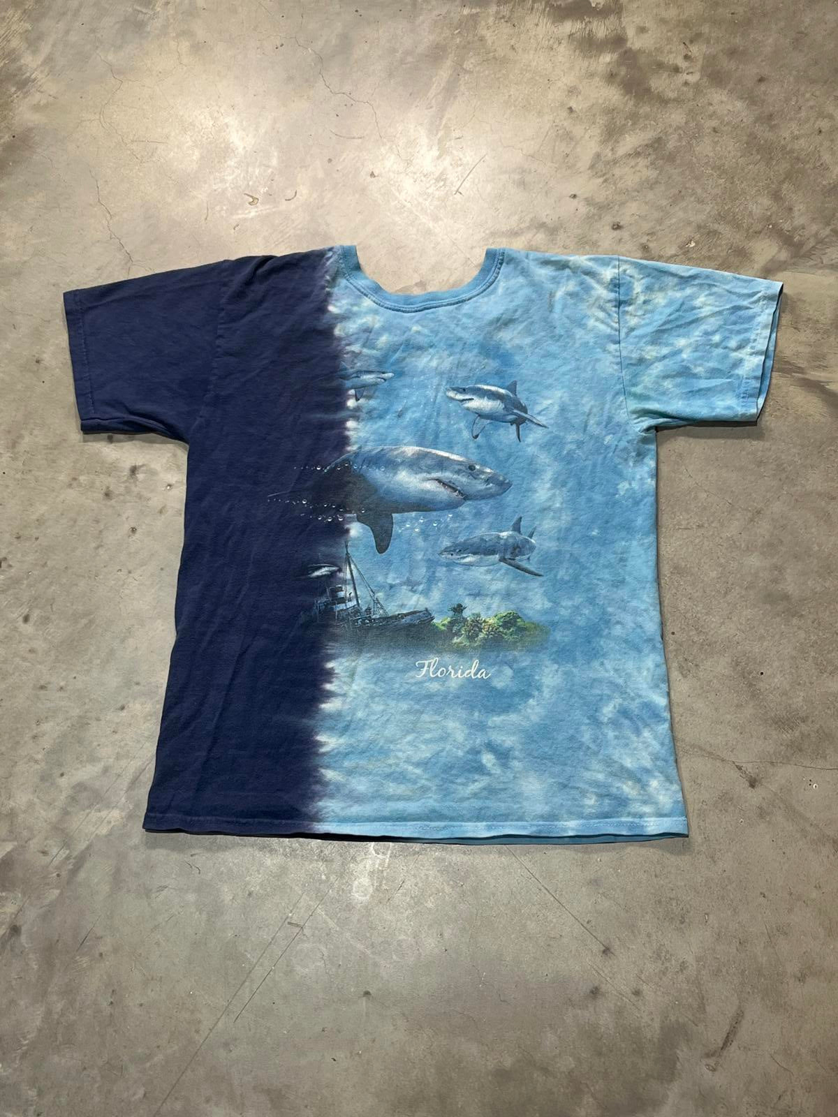 Florida Shark Preowned Medium Tie Dye T-shirt