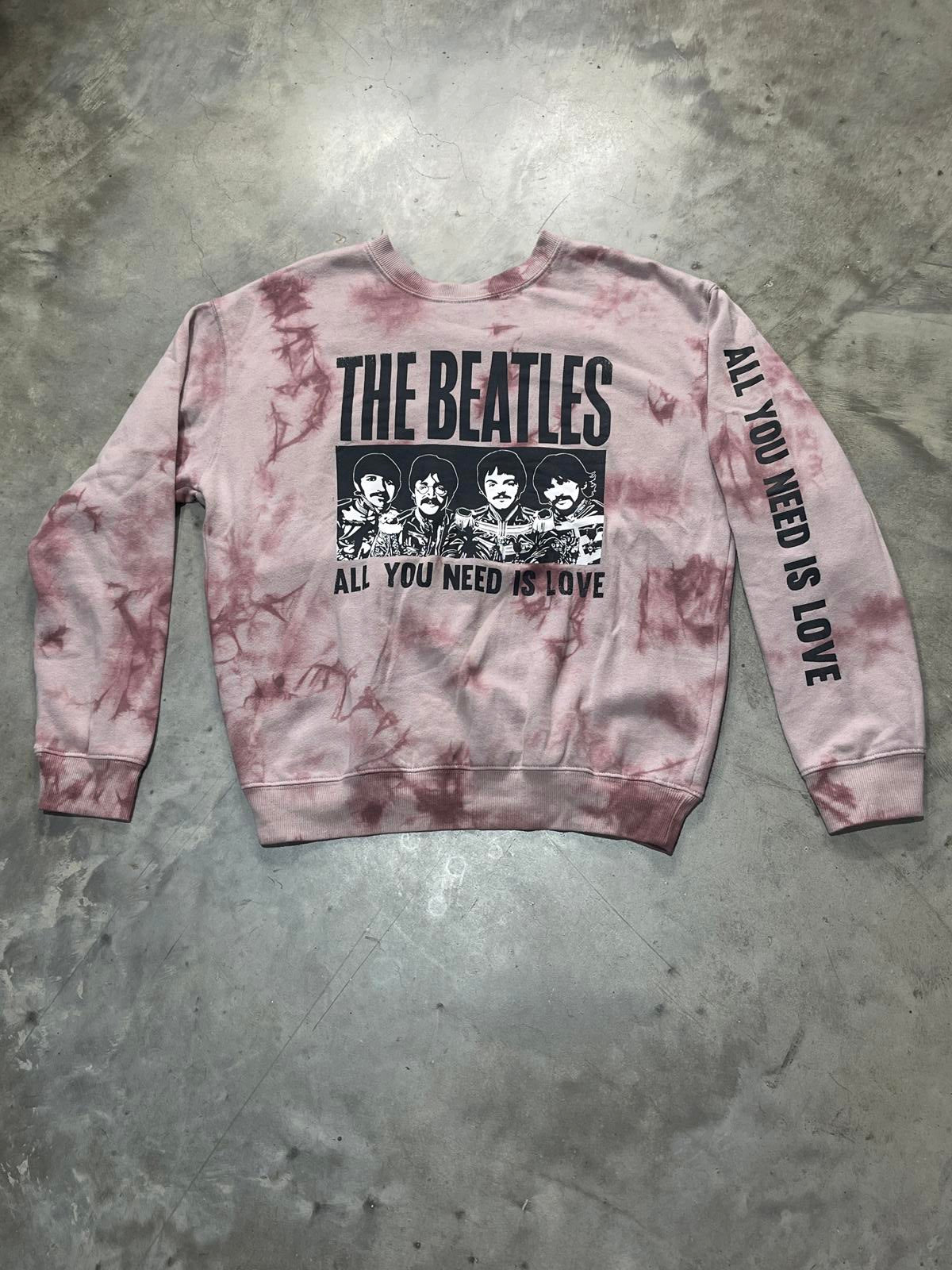 The Beatles Preowned Small Tie Dye Sweatshirt
