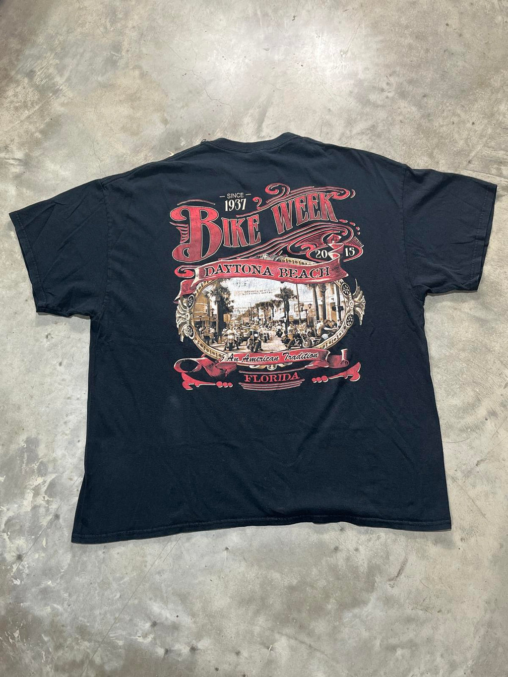 Vintage Bike Week Daytona Beach 2015 Preowned 2XL T-shirt
