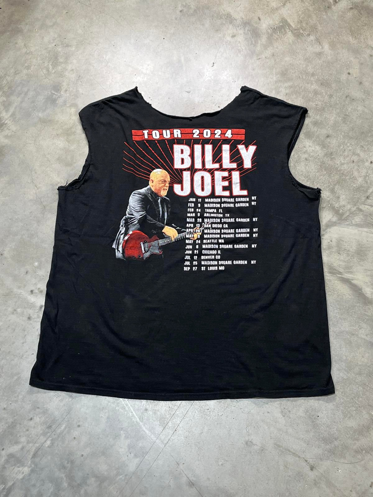 Billy Joel Preowned XL Cropped Neckline/Sleeve T-shirt