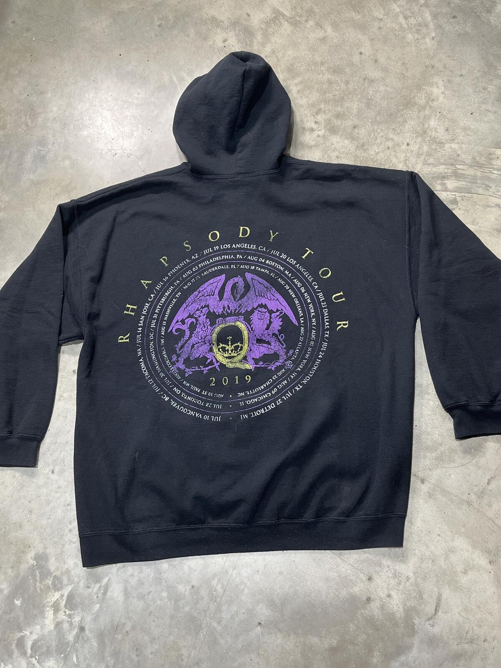 Queen And Adam Lambert Preowned 2XL Zip Up Hoodie