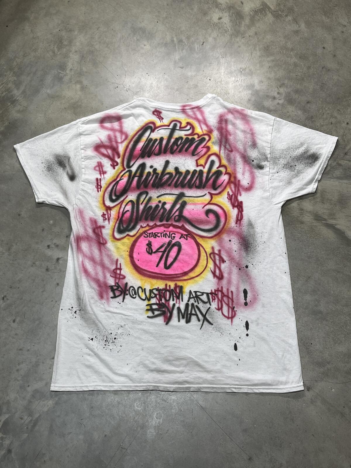 Miami Music Week Preowned Large Airbrushed T-shirt