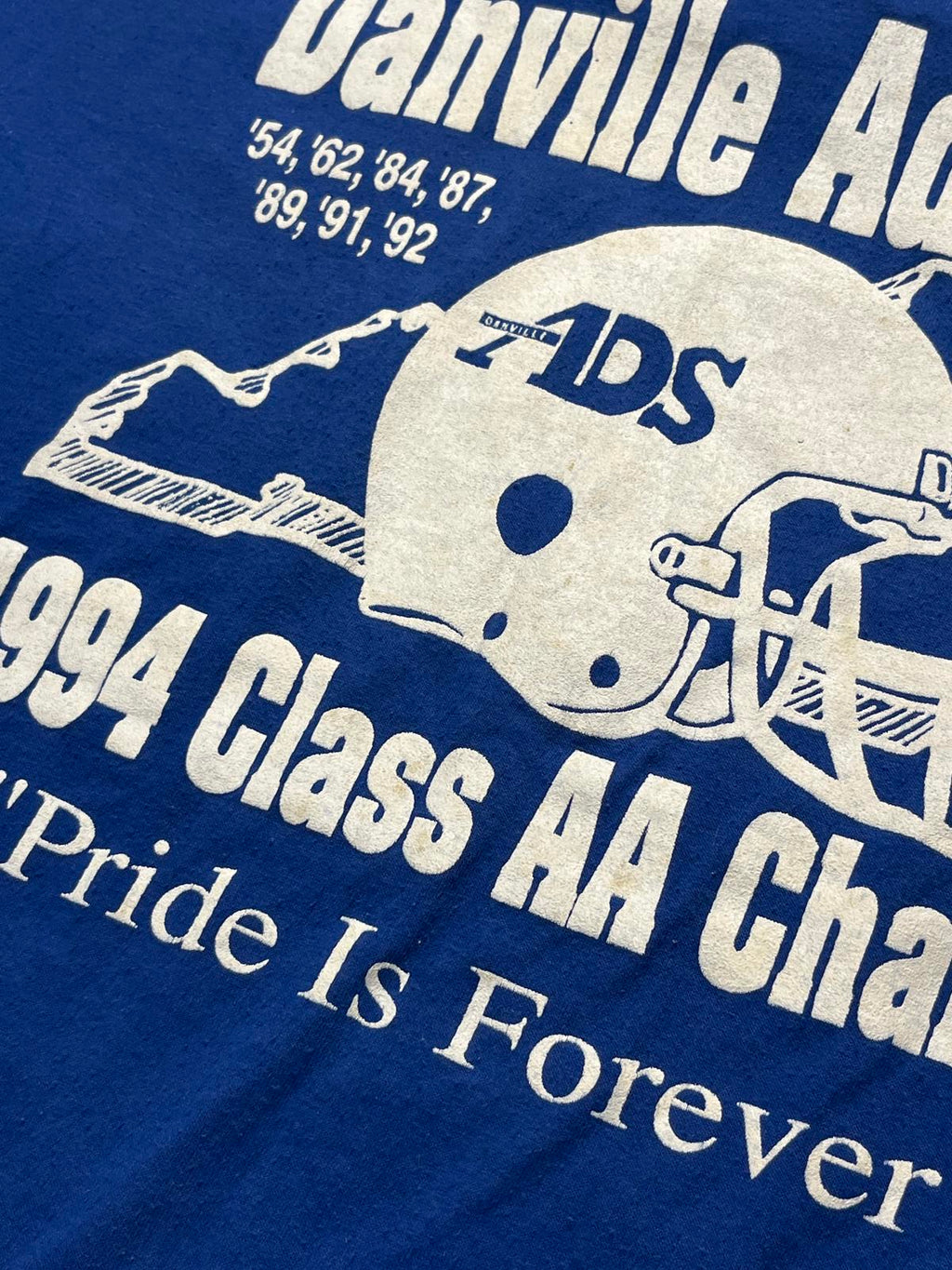 Danville Admirals 1994 Champs Preowned 2XL T-shirt