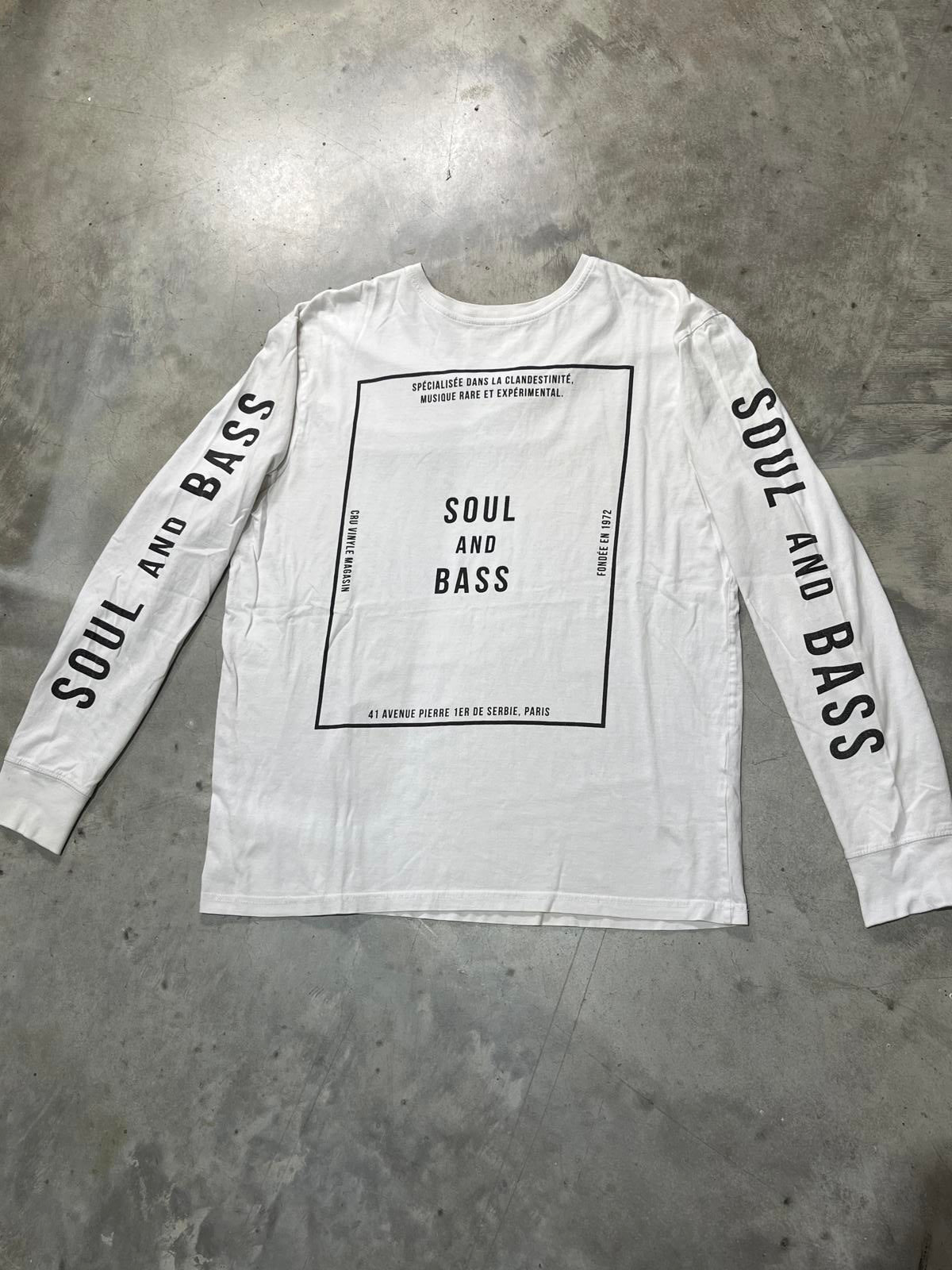Soul & Bass Record Store Preowned Medium Long Sleeve T-shirt