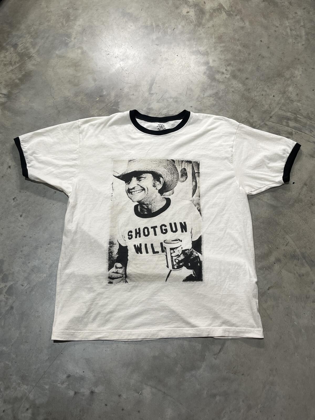 Willie Nelson Preowned XL Ringer T-shirt