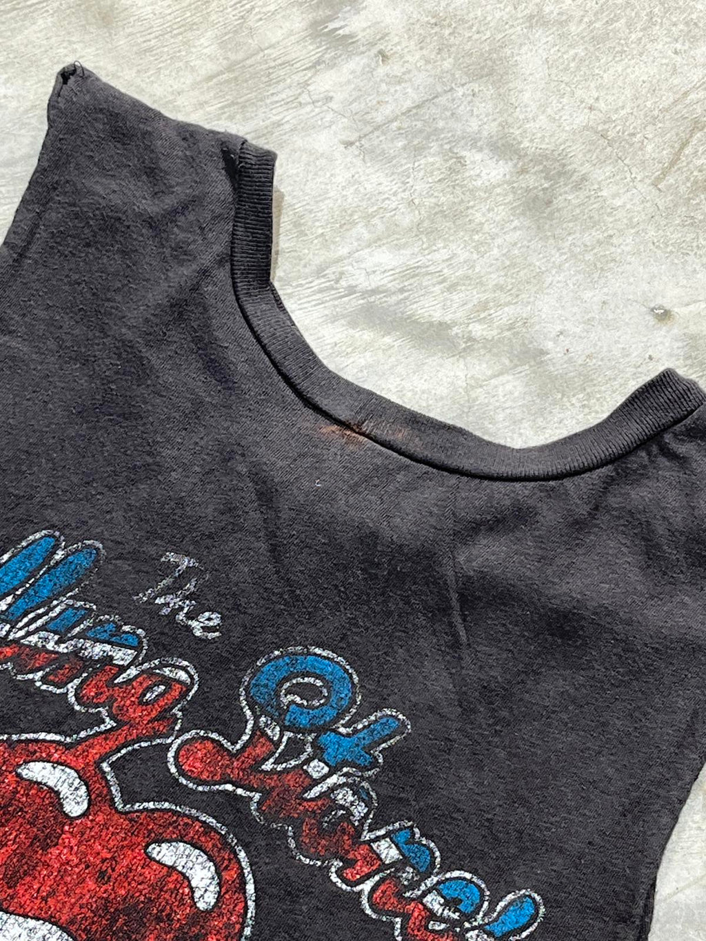 The Rolling Stones Preowned Small Cropped Tank Top T-shirt