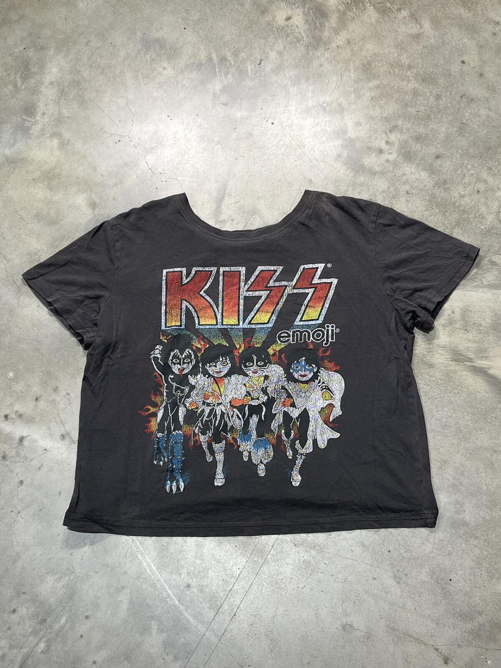 KISS Preowned Large Cropped T-shirt