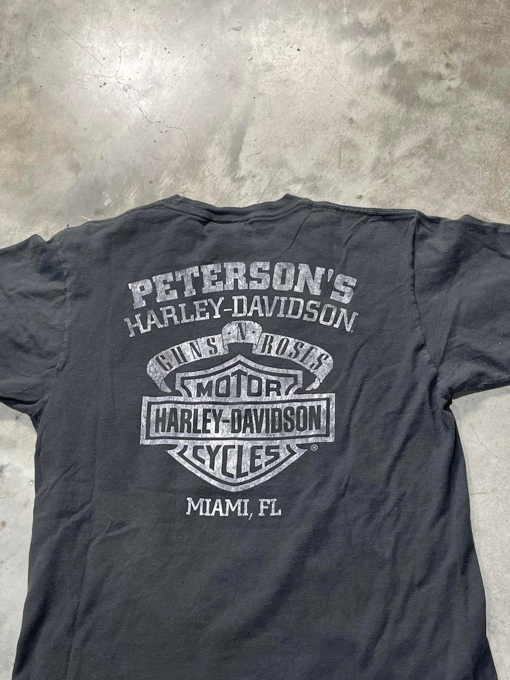 Guns N Roses Harley Davidson Preowned Medium T-shirt