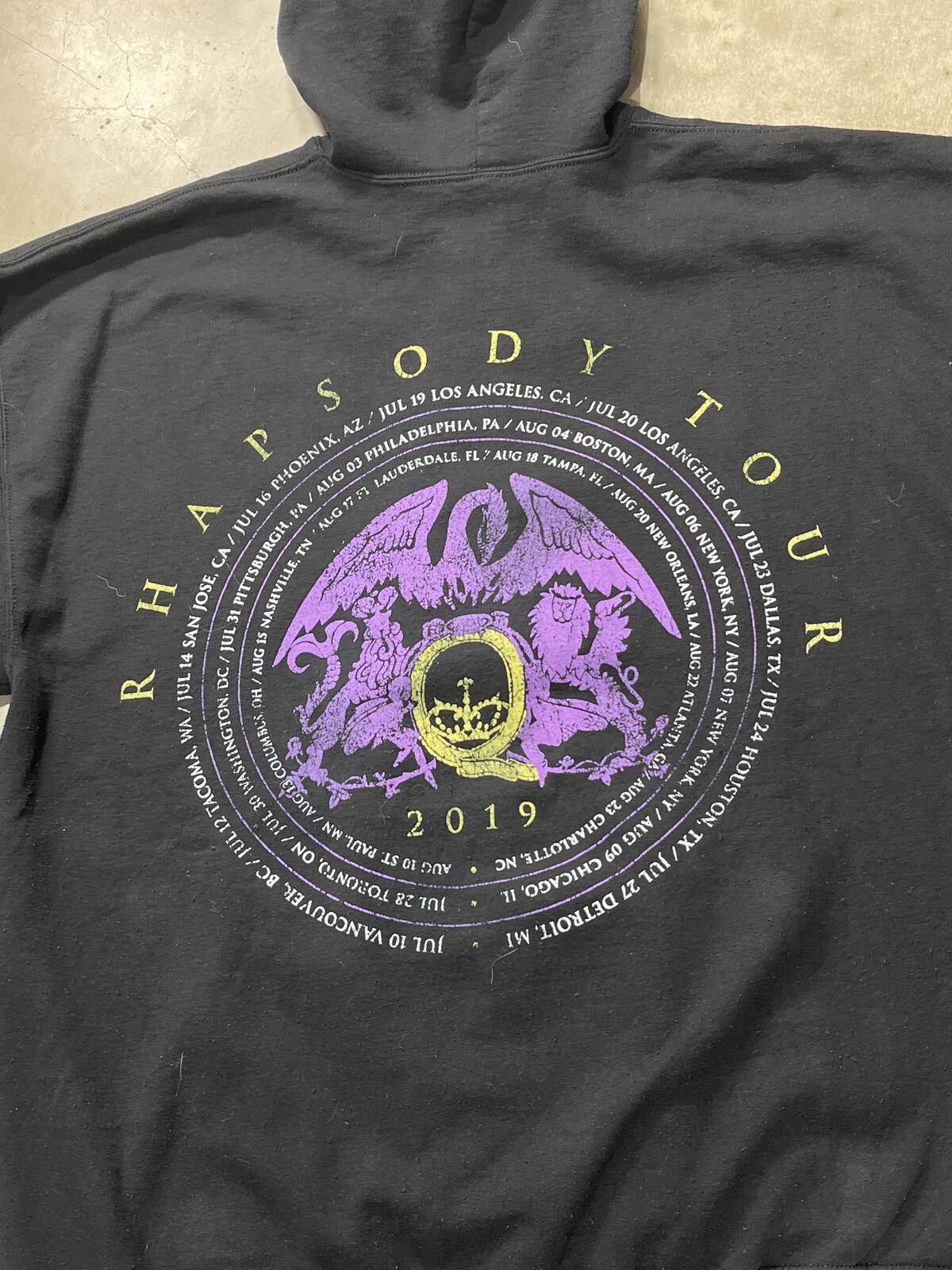 Queen And Adam Lambert Preowned 2XL Zip Up Hoodie