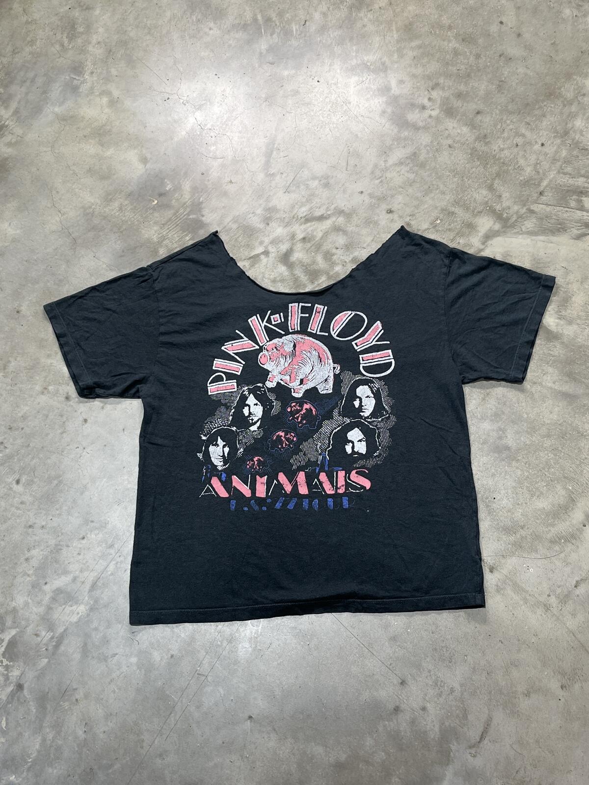 Pink Floyd Preowned Medium Cropped Neckline T-shirt