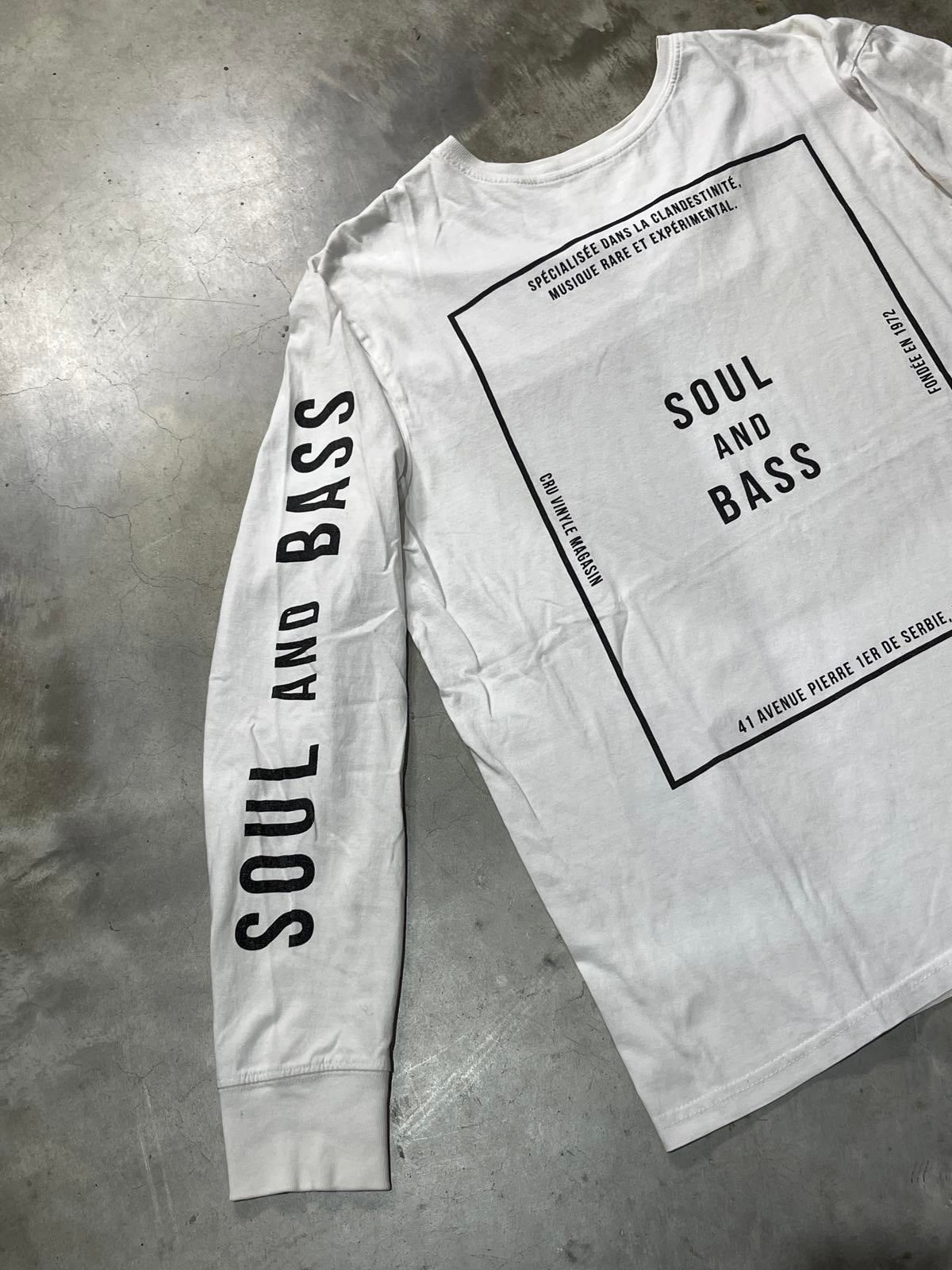 Soul & Bass Record Store Preowned Medium Long Sleeve T-shirt