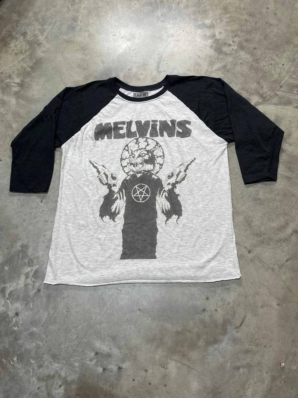 Melvins Preowned XL 3/4 Sleeve T-shirt