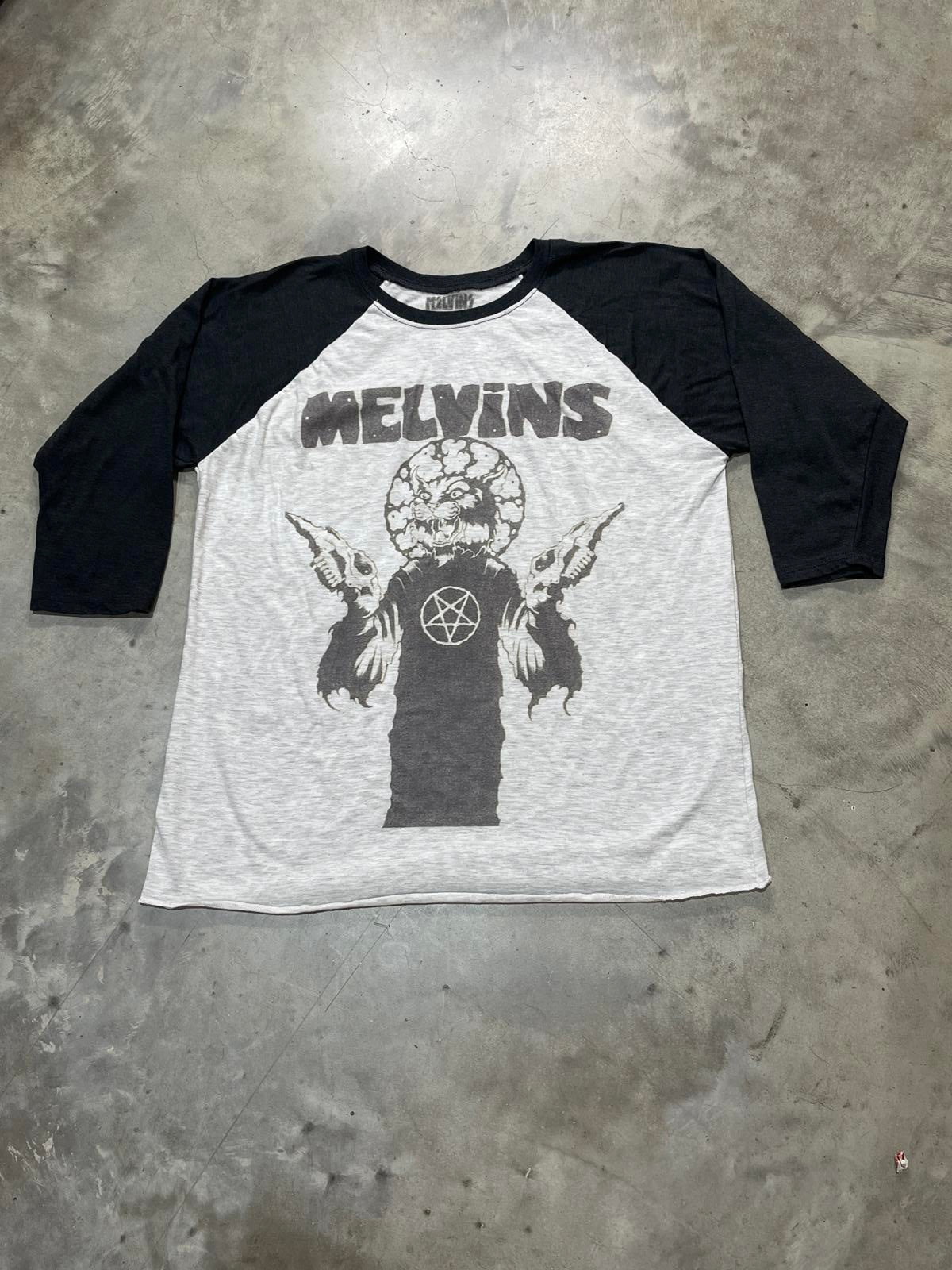 Melvins Preowned XL 3/4 Sleeve T-shirt