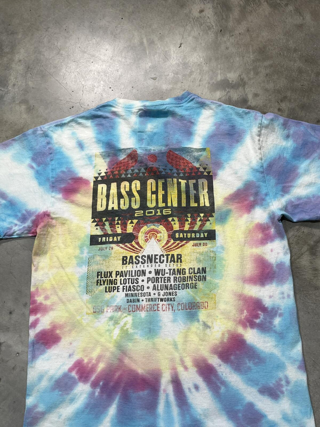 Bass Center 2016 Preowned Medium Tie Dye T-shirt