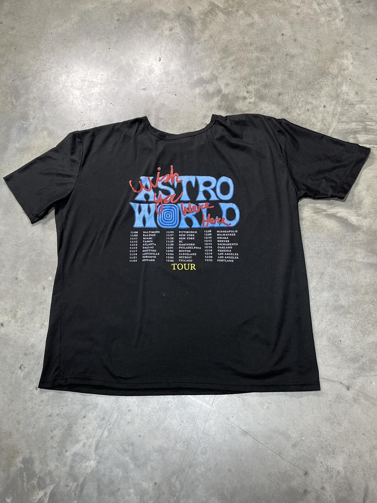 Travis Scott Astroworld Preowned 3XL T-shirt