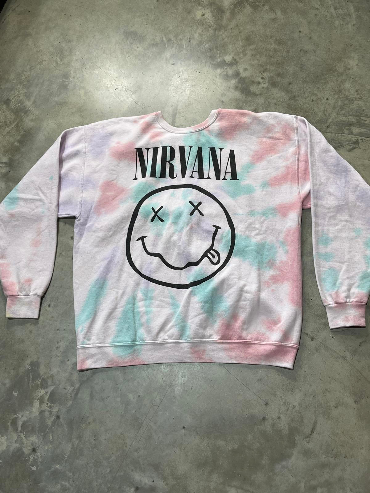 Nirvana Preowned XL Tie Dye Sweatshirt