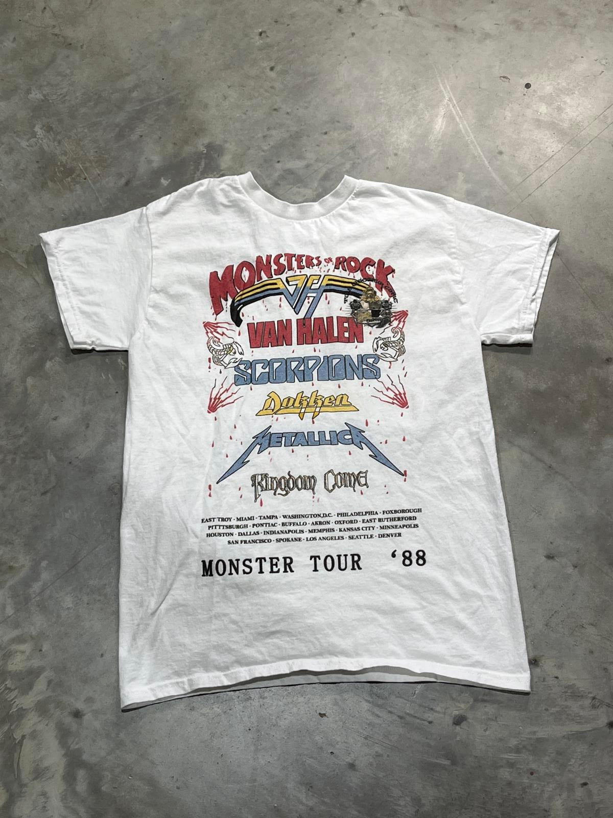 Monsters Of Rock Preowned Small Band T-shirt