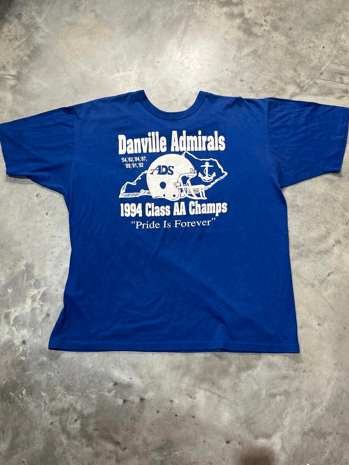 Danville Admirals 1994 Champs Preowned 2XL T-shirt