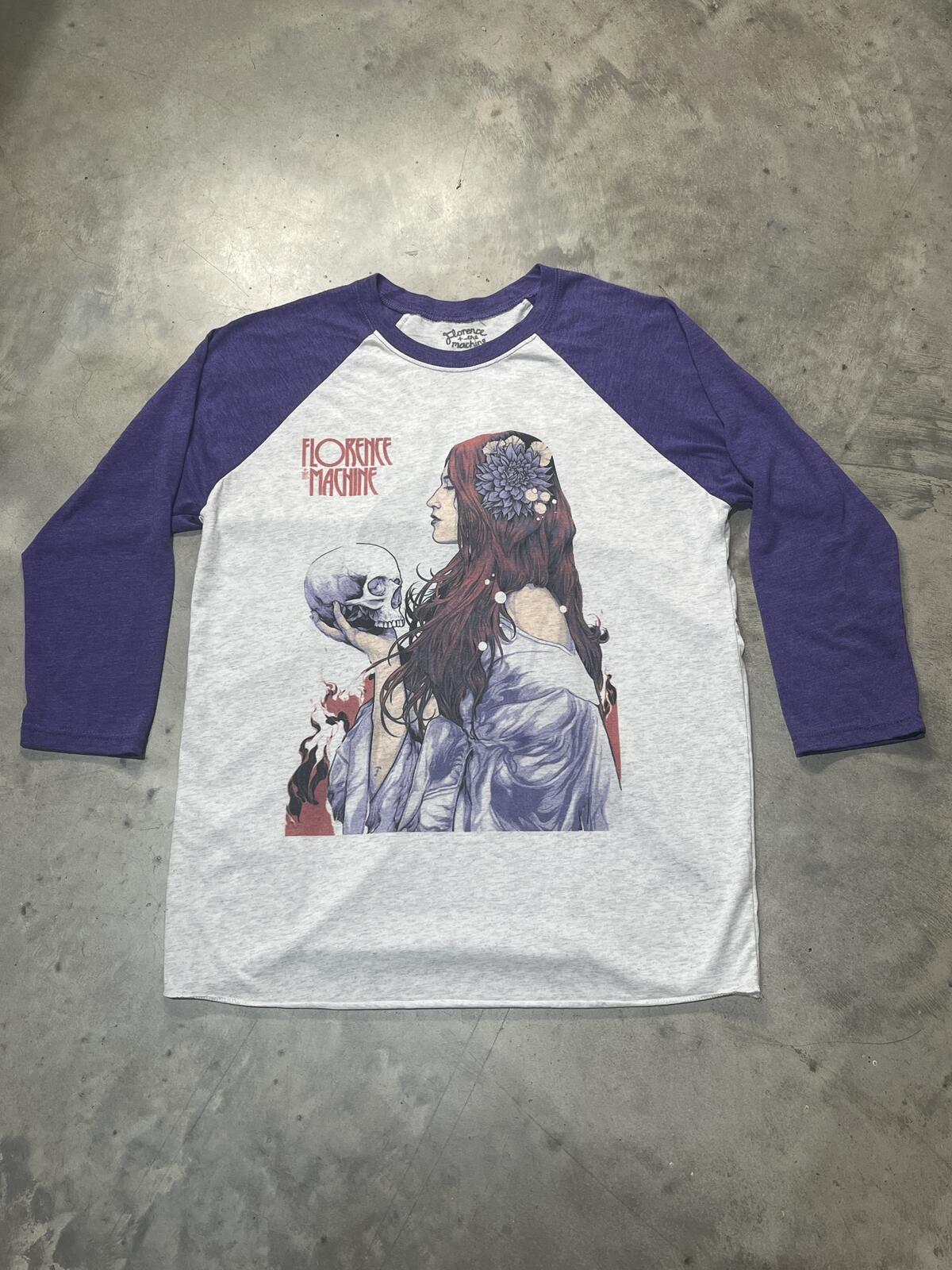 Florence And The Machine Preowned Large 3/4 Sleeve T-shirt
