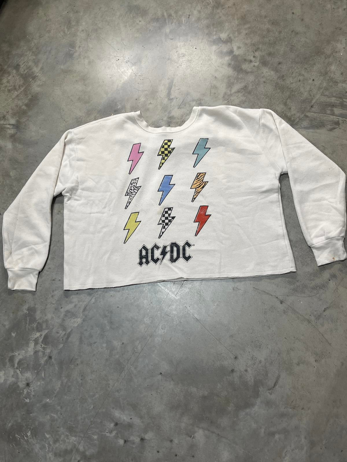 ACDC Preowned Medium Cropped Sweatshirt